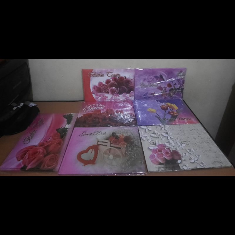 

Buku Tamu YL Pernikahan Guest Book Bunga (Isi 320 Daftar Tamu)