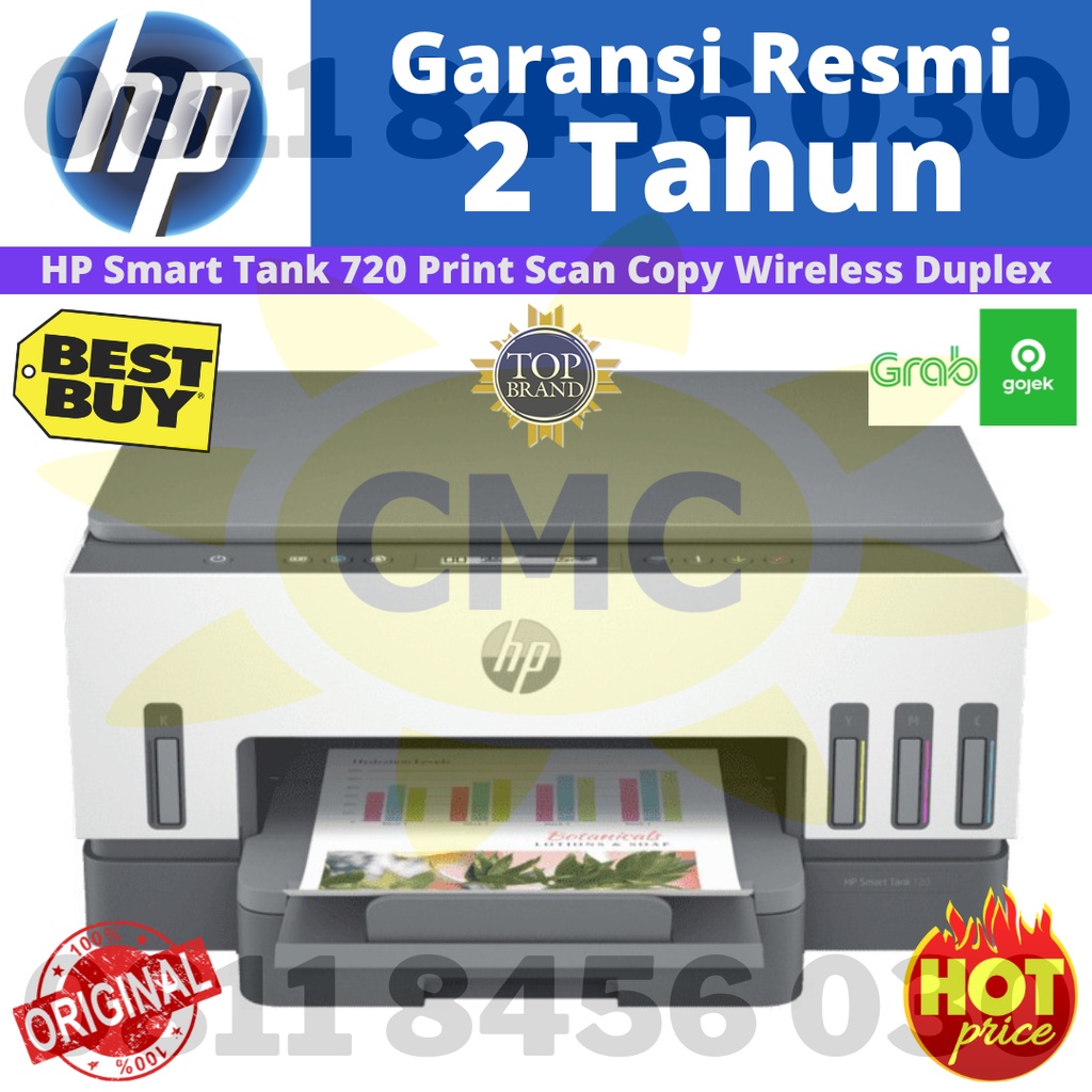 HP Smart Tank 720 Print Scan Copy Wireless Duplex Resmi