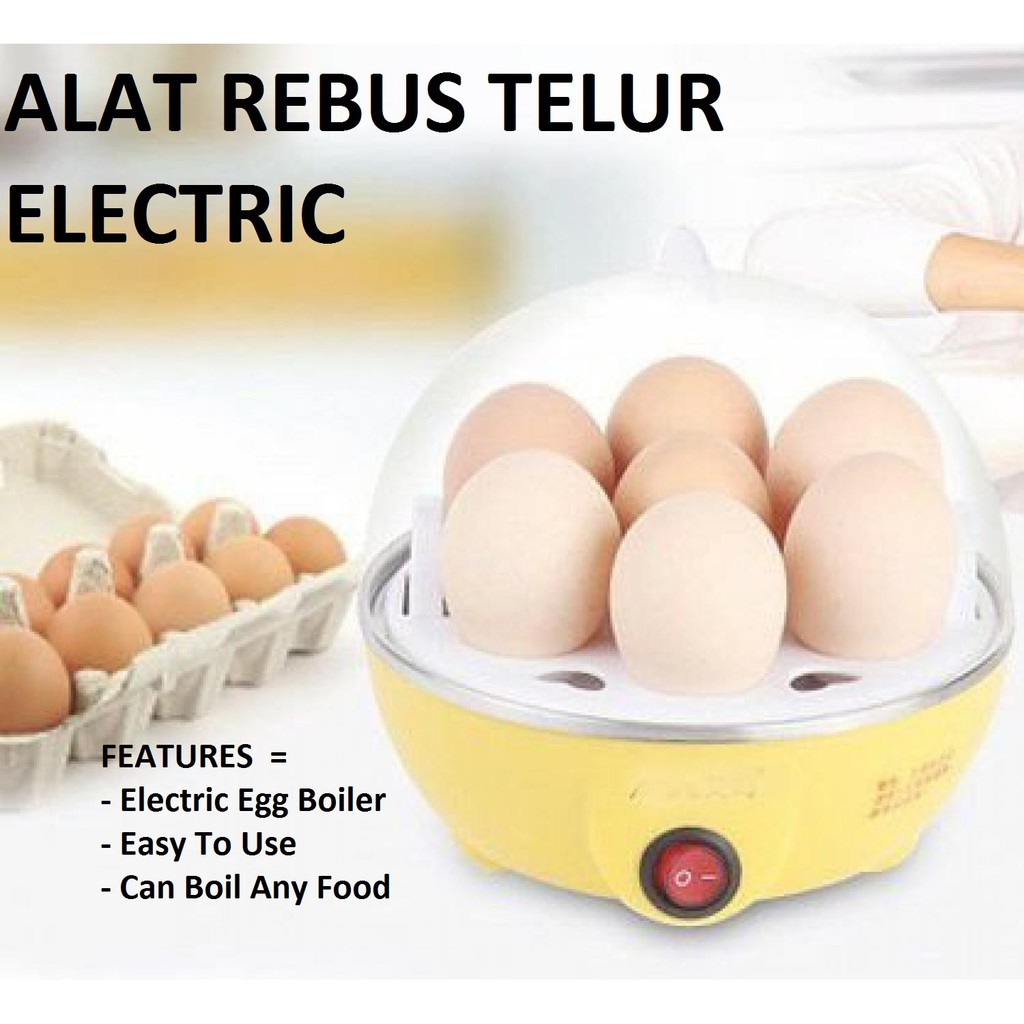 ALAT REBUSTELUR ELECTRIC / Electric Egg Cooker Boiler Alat Rebus Telur - N4ZDQ