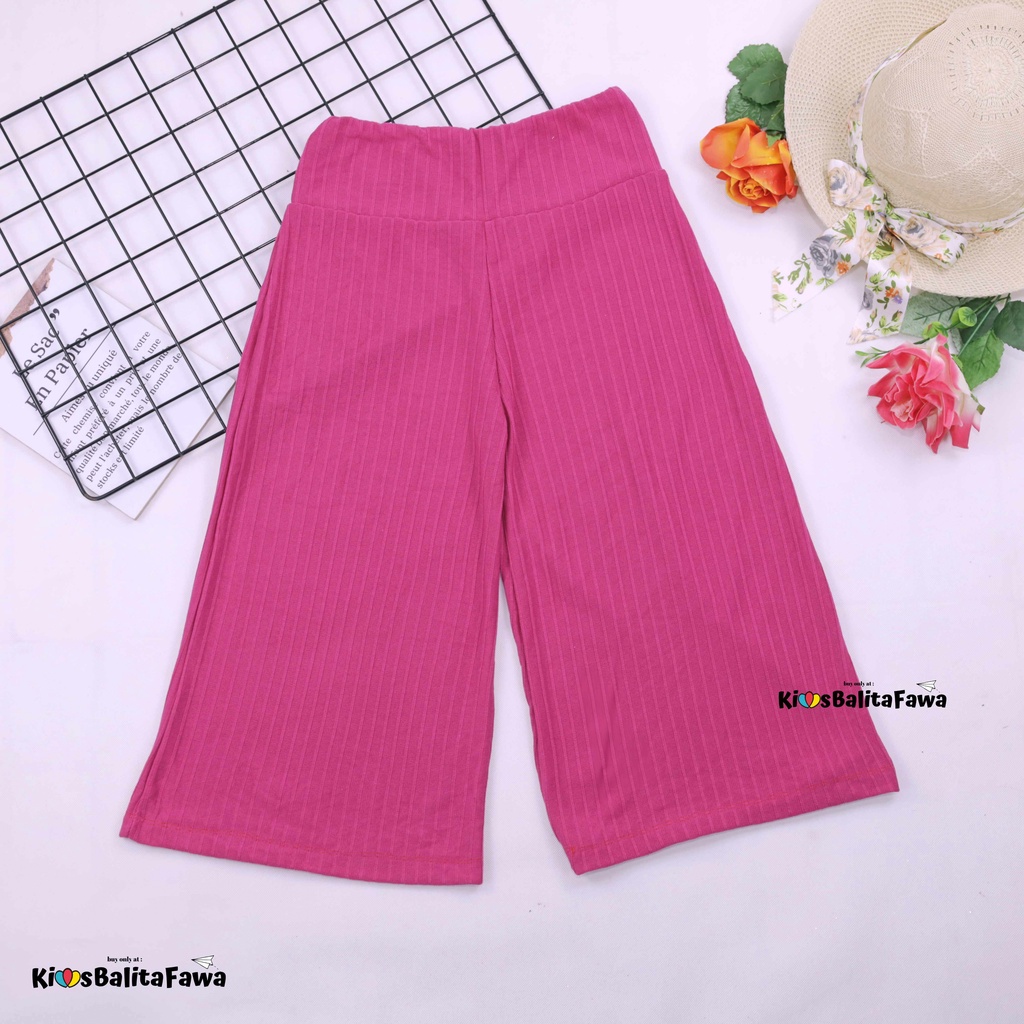 Kulot Polos uk 12-15 Tahun / Celana 3per4 Anak Perempuan Skirt Celana Pendek Pants Kulot Bawahan Polos Babycinnamon