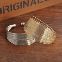 Gelang Fashion Wanita Warna Silver Gold