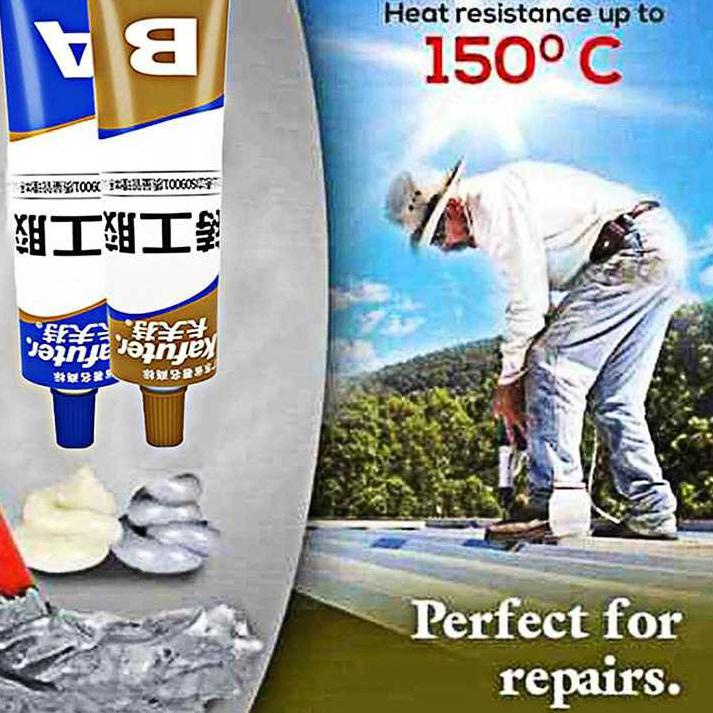 

CZP Lem Perekat Super Kuat Serbaguna Caster Glue A+B 100g Lem Besi Kayu Kaca Plastik Karet Metal➢☢ (Promo)Ready stock ➢