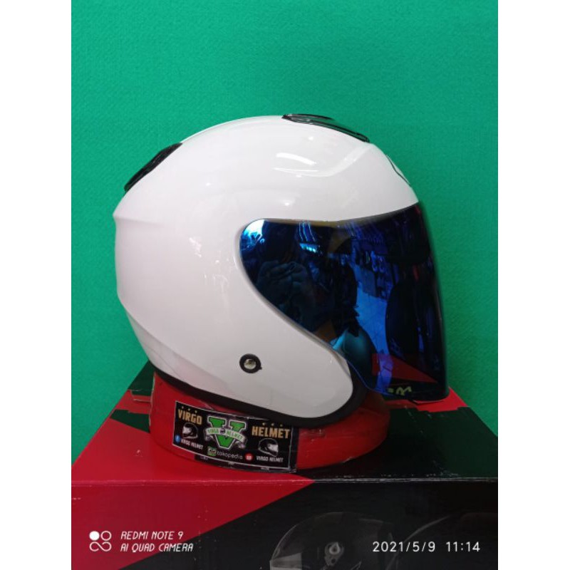 HELM DYR HELM HALL FACE./VISOR BLUE /SETIKER  SHOEI.