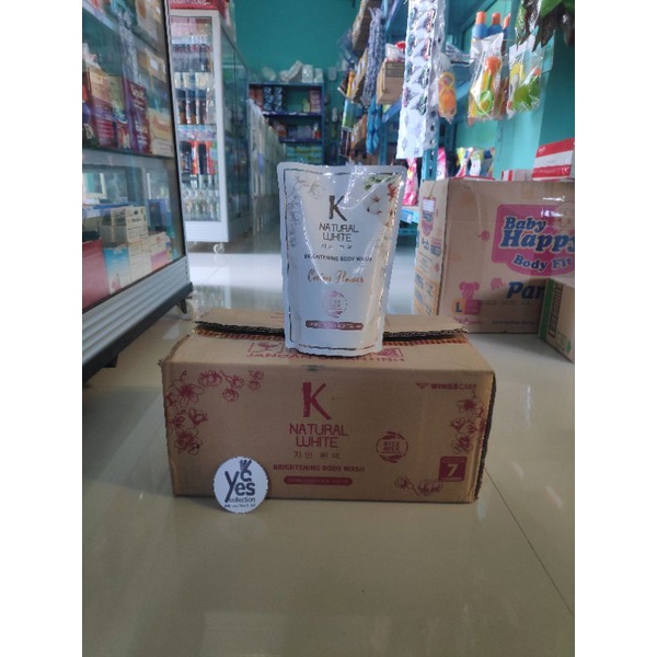 K Natural White Brightening Body Wash 420ml Sabun Mandi Cair