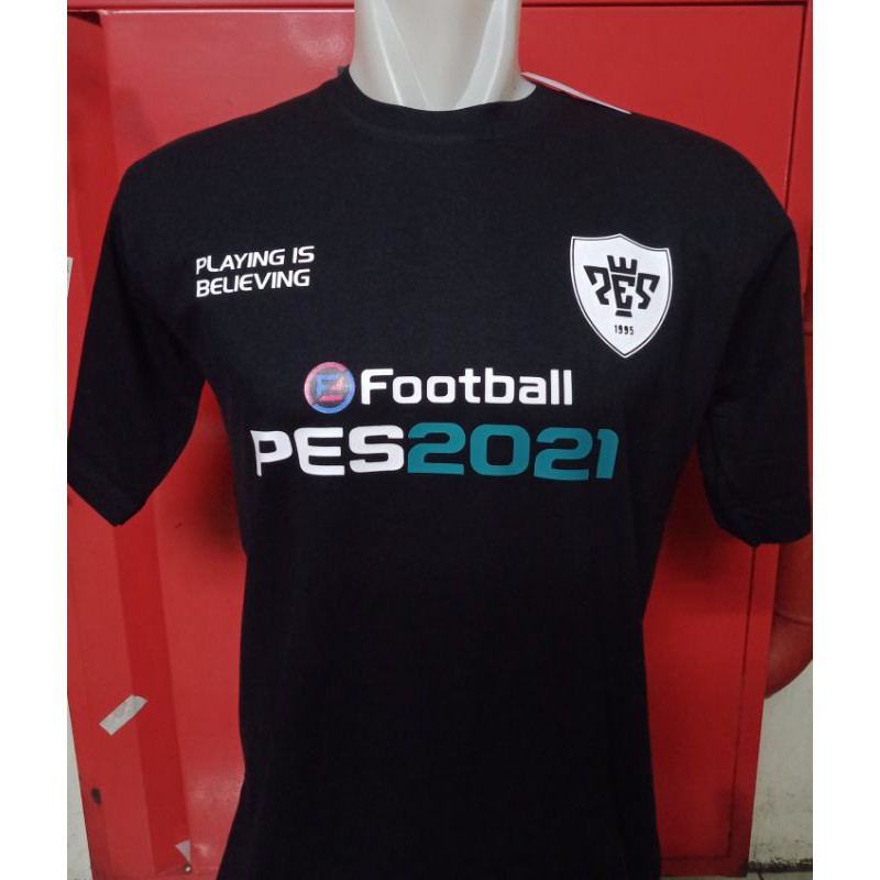 baju kaos FOOTBAll PES 2021 Bahan combet 30 s