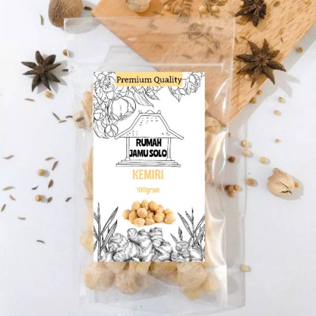 

RUMAH JAMU SOLO - Kemiri 100gram bumbu dapur rempah alami