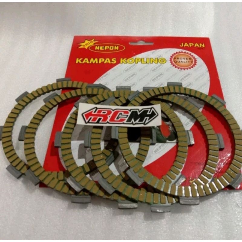 KAMPAS KOPLING COPLING FIZR F1ZR FIZ-R VEGA CRYPTON JUPITER JUP Z F1ZR POSWAN FORCE 1 ALFA VEGA LAMA JUPITER Z FIZR NEPON NEPPON NPP RACING ORI ORIGINAL ASLI ISI 5 PC