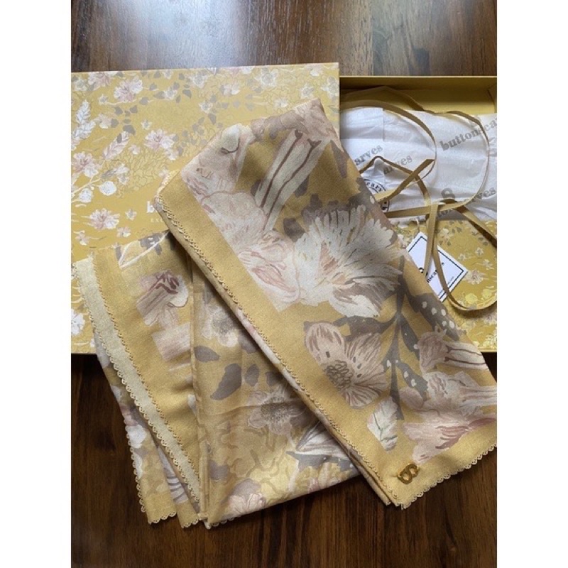 PRELOVED Buttonscarves Daisy Series (YELLOW)