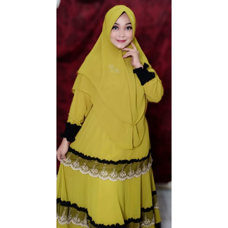 Gamis Couple Set Aqilla Best Seller | gamis couple ibu dan anak | couple keluarga | gamis anak