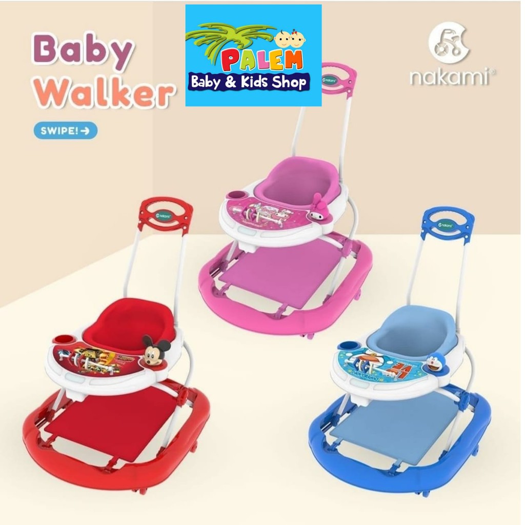 Baby walker nakami 1122 alat belajar jalan bayi musik