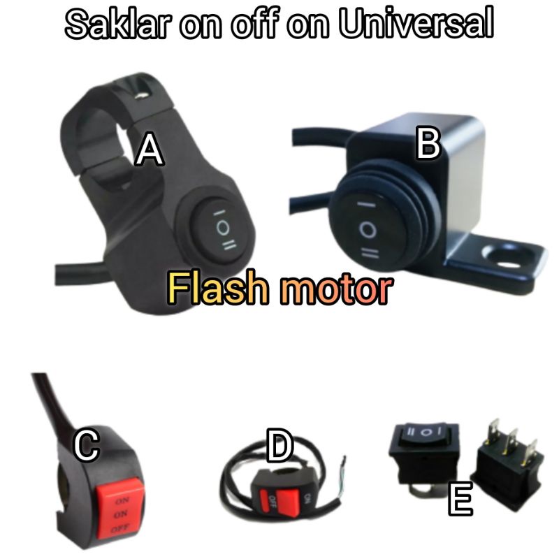 Jual Saklar On Off On Universal Tombol Switch On off Di stang Universal ...