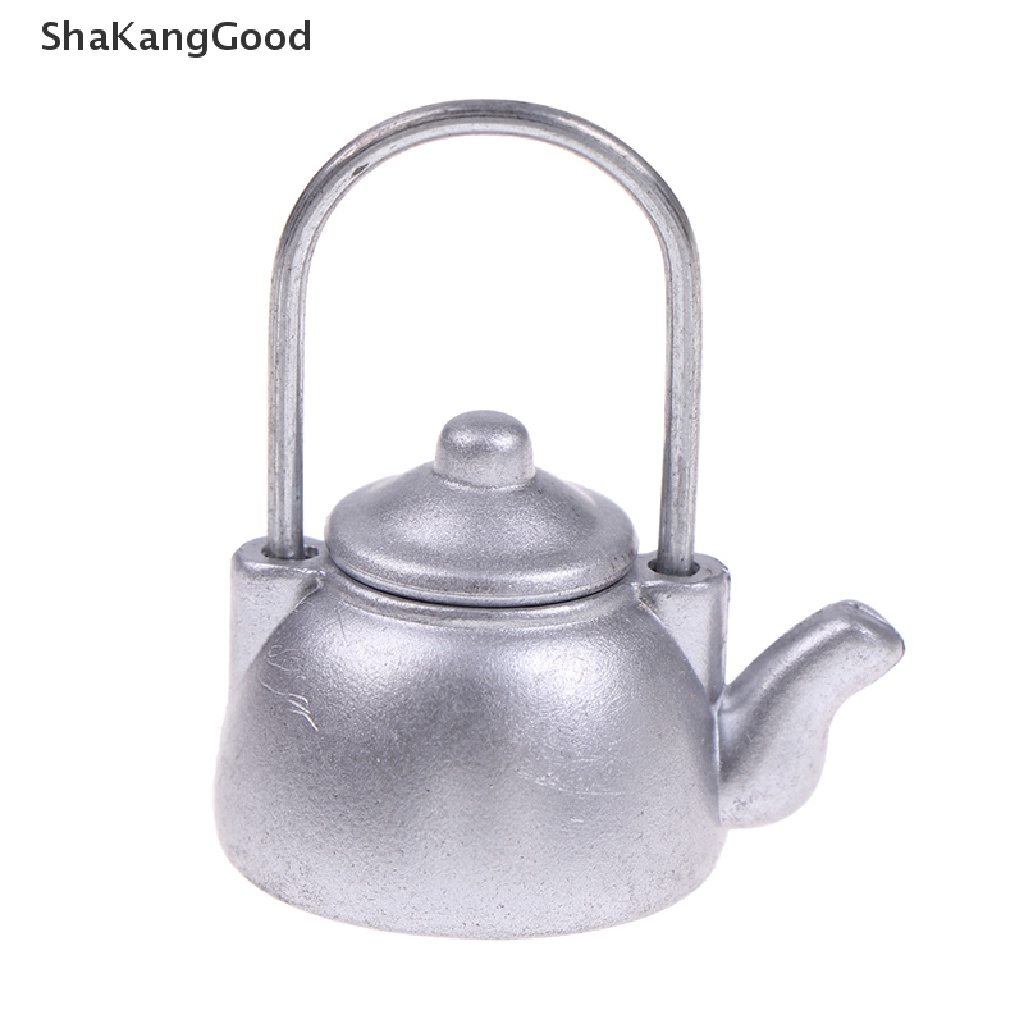 Skid 3Pcs / Set Mainan Miniatur Teko / Cangkir Vintage Untuk Aksesoris Dapur Rumah Boneka