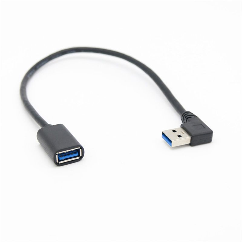 VIVI   90 Degree Right Angle Super Speed USB 3.0 Male to Female Extension Cable Cord Adapter 30CM/60CM