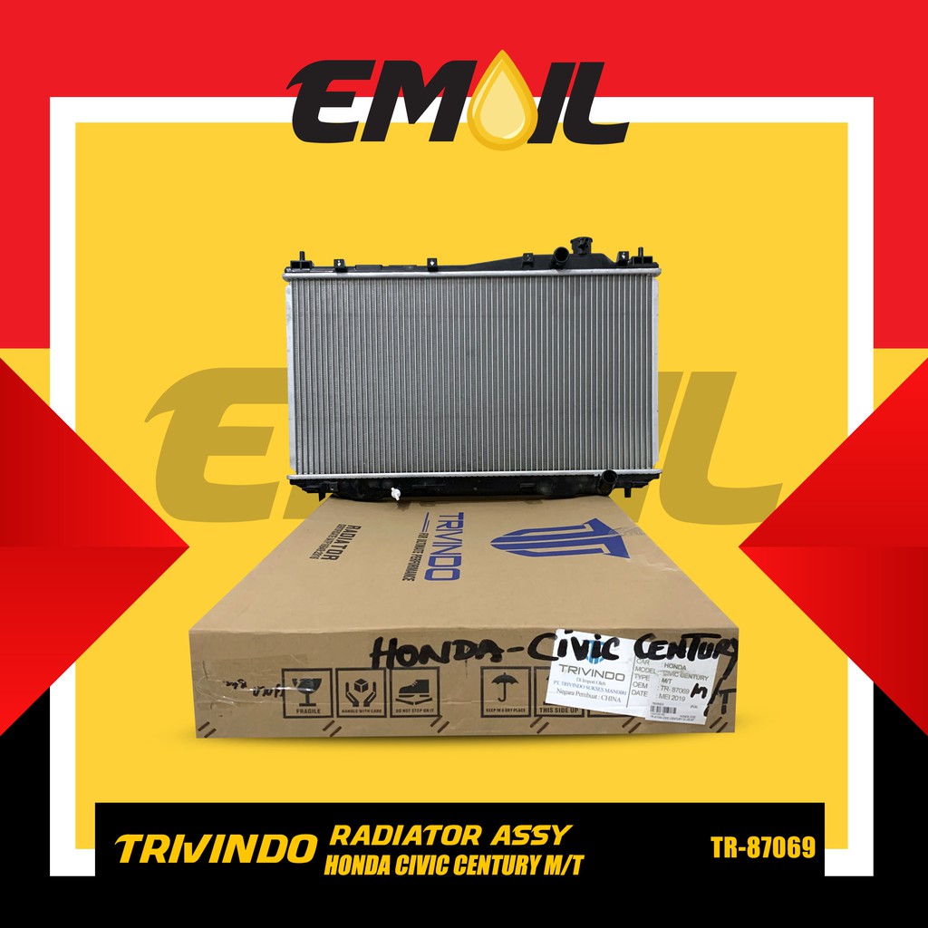 Radiator assy Honda Civic Century 2001-2005 Manual MT TR-87069 Trivindo