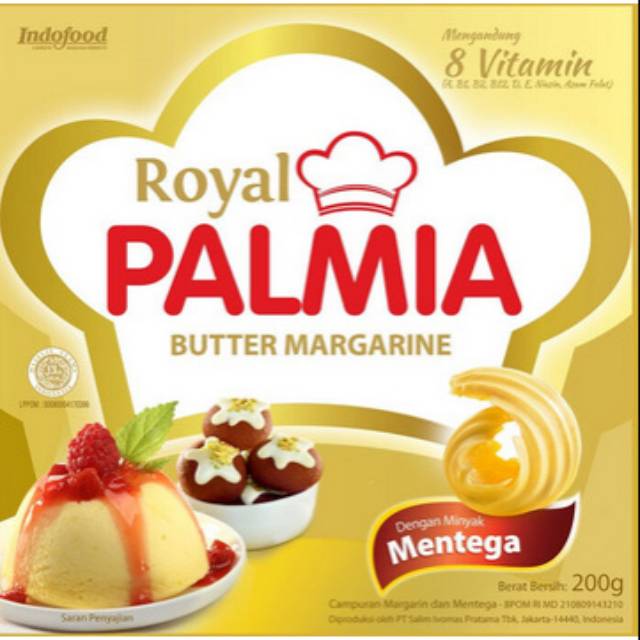 

Mentega Butter Margarine Margarin Royal Palmia 200g