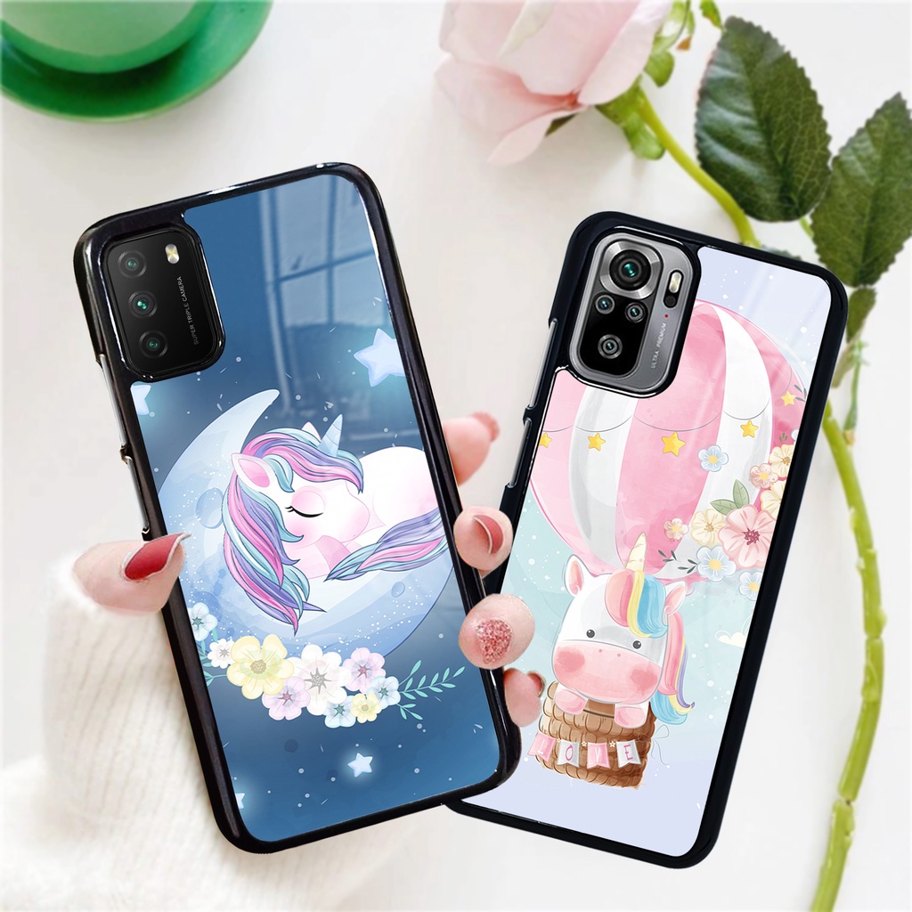 (PC22) Case Glossy Xiaomi Poco M3 Redmi note 10 10s - Casing Hp Cartoon