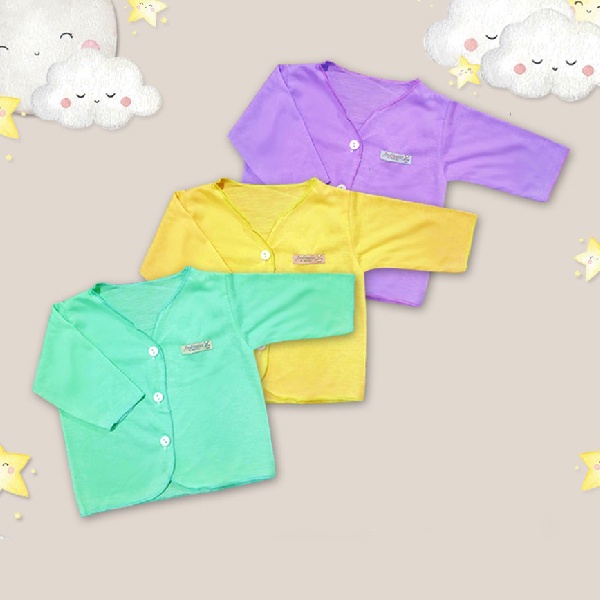 1 Pcs Baju Bayi Newborn Lengan Panjang Boboko Andreatex Random Boy &amp; Girl 0-6 bulan