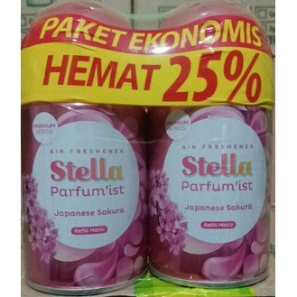 Promo Stella Matic Refill (2 x 225 ml) Air Freshener Paket Ekonomis | Zone Pengharum Udara Matic Refill (2 x 225ml) Dikirim dihari yang sama*