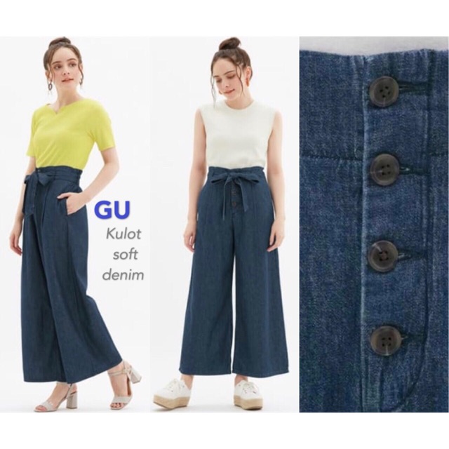 UNIQLO by GU kulot soft denim NO BELT