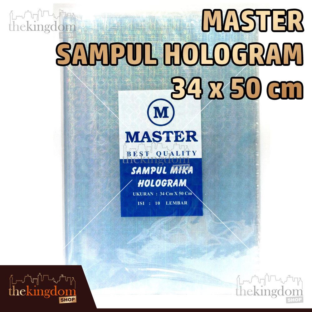 Jual Master Sampul Mika Hologram 34x50cm / 34 x 50 cm / Buku / Plastik