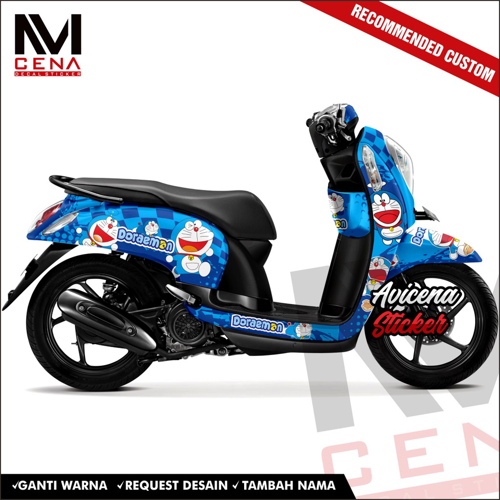 Sticker Decal scoopy full body Decal Sticker Scopy New Fi 2014 2015 2016 2017 Full Body doraemon