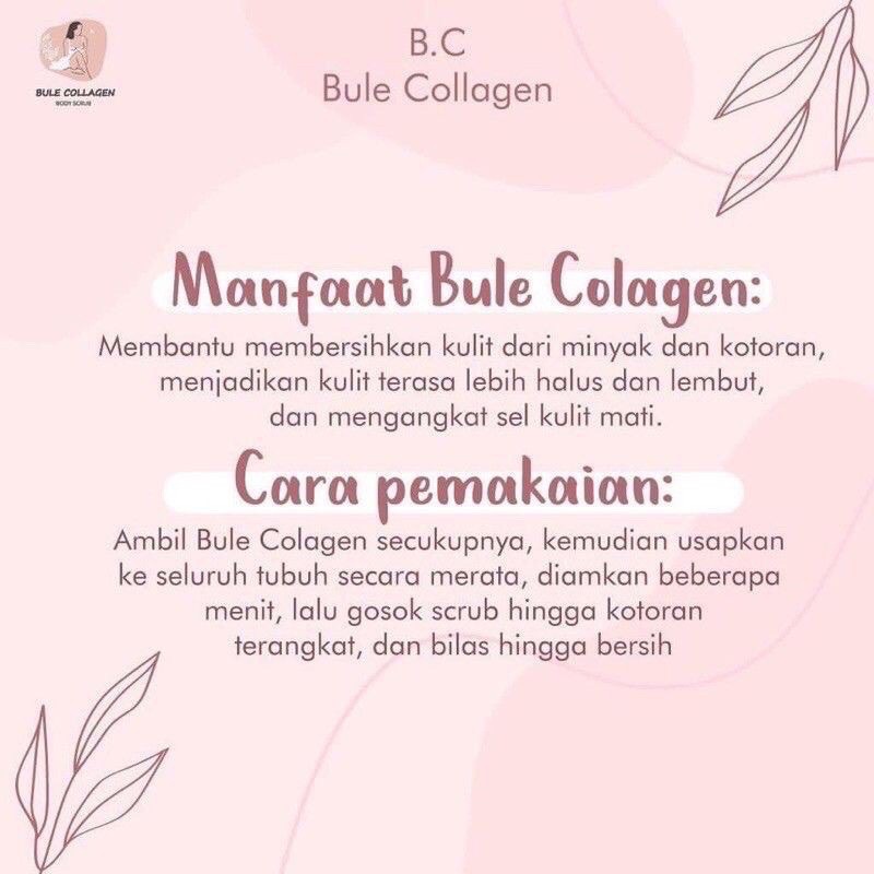 BODY SCRUB BULE COLLAGEN / BULE COLLAGEN SCRUB / LULUR BULE COLLAGEN / BULE COLAGEN