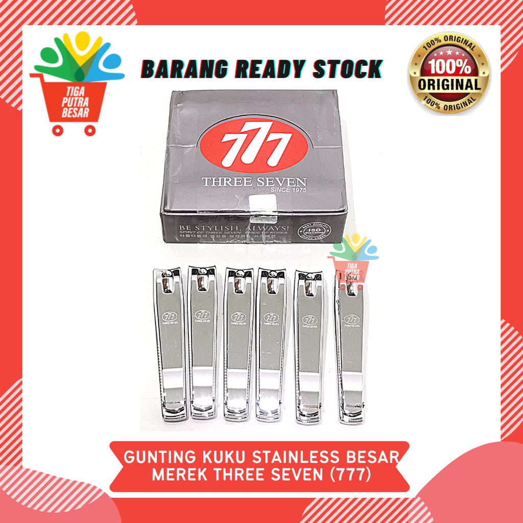 Gunting Kuku Stainless Besar Three Seven (777) / Perawatan Kaki Kuku