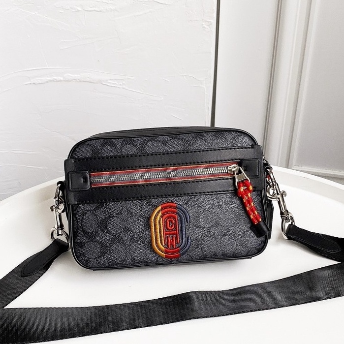 COACH 768 960 fashion baru all-match tas pria impor / tas dada / tas kurir / tas kamera