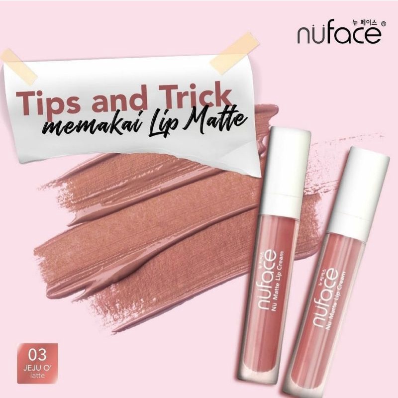 NUFACE Nu Matte Lip Cream | Lipcream Sensasi Caramel Warna Intense Tahan Lama