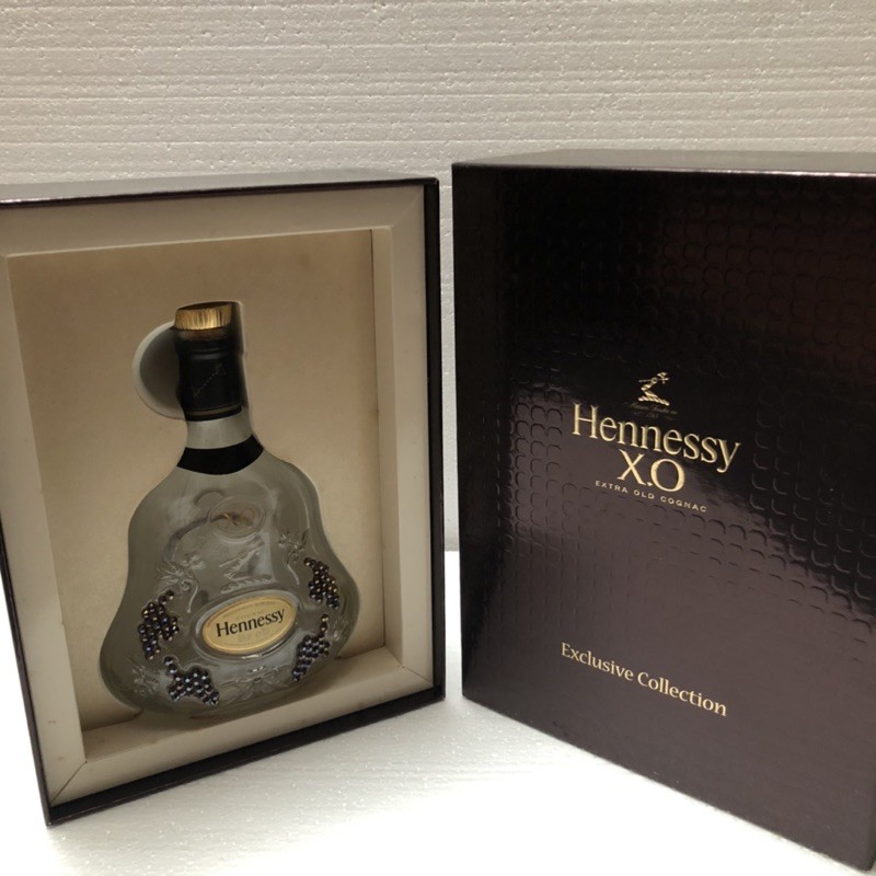 hennessy xo exclusive collection with box botol kosong antik koleksi
