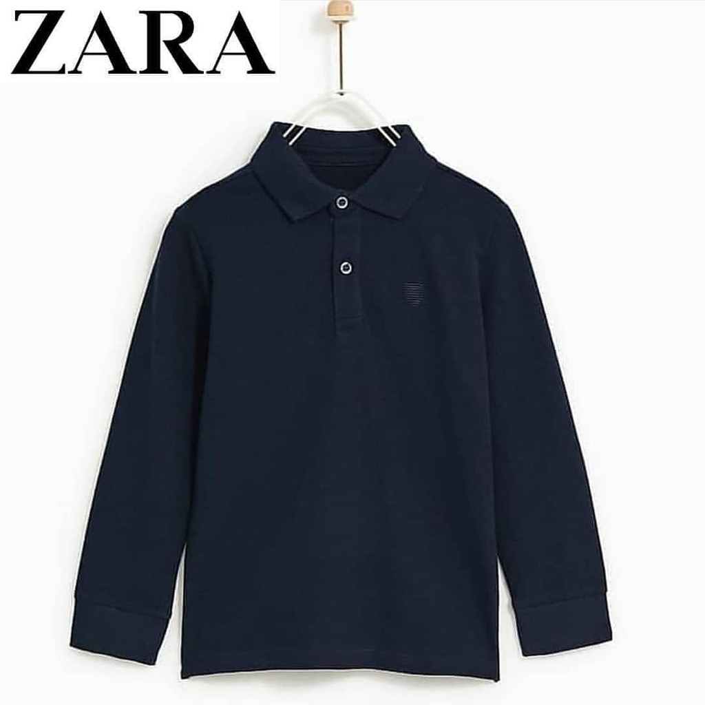  Kaos  Polo  Zara  Basic Navy 02074B 4 Shopee Indonesia