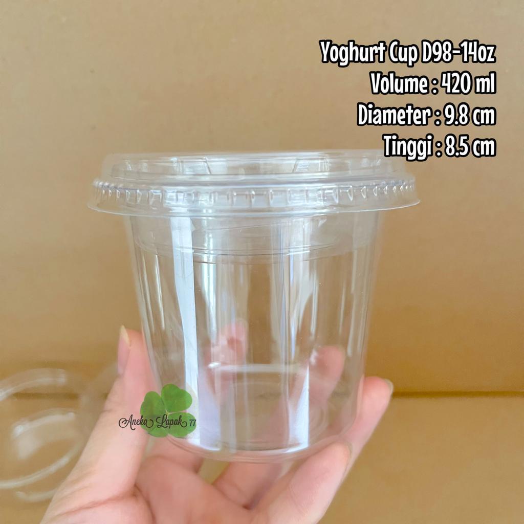 Cup Yoghurt Gelas Puding 14oz/RYC 98-85/400ml