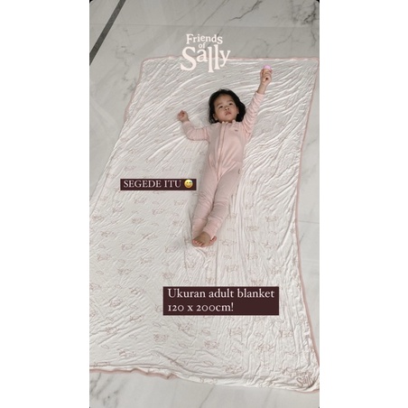 Friends of Sally Bamboo Adult Double Blanket / Selimut Dewasa