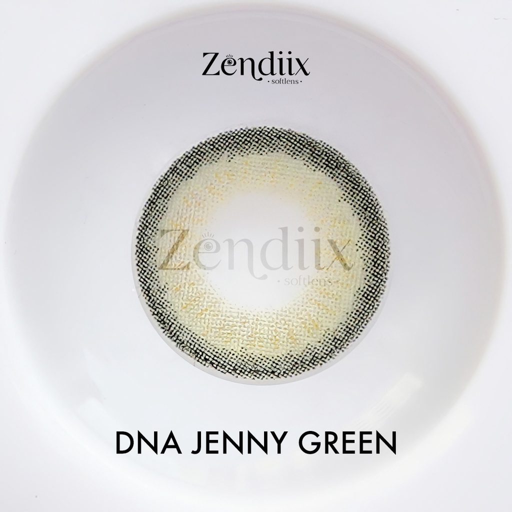 Softlens DNA warna JENNY GREEN 14.5mm Normal Minus