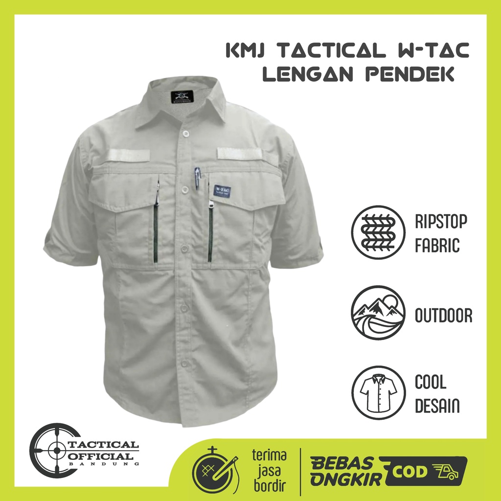 Jual KEMEJA TAKTIKAL W-TAC - KEMEJA TACTICAL LENGAN PENDEK PRIA ...