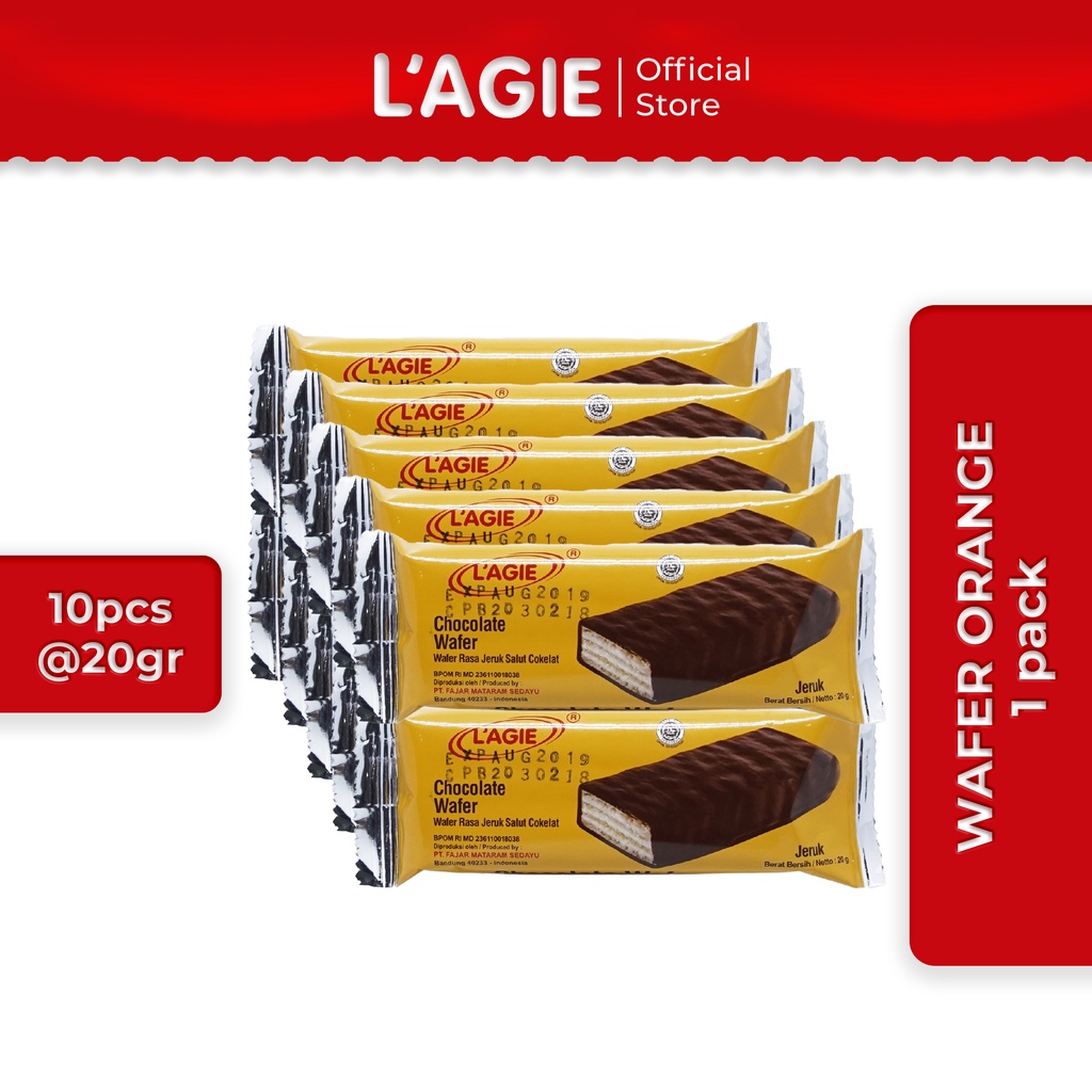 

Lagie Coklat Wafer Orange 10pcs @20gr