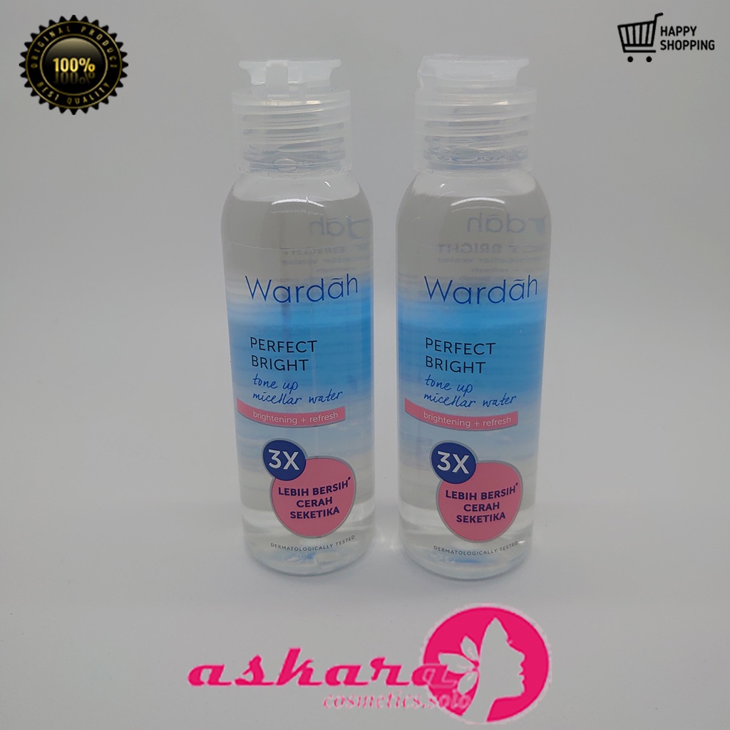 Wardah Perfect Bright Micellar Water 100 ml / Wardah Perfect Bright Tone Up Micellar Water / Wardah Perfect Bright Series