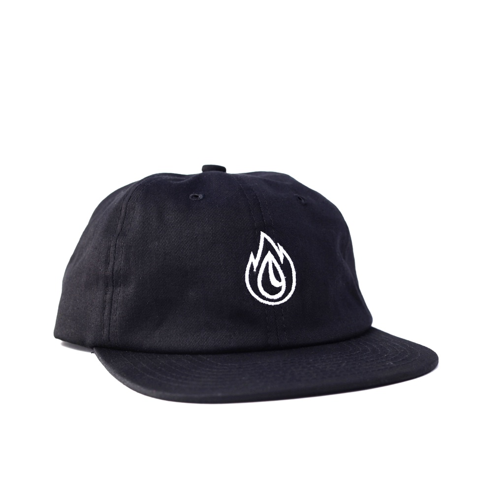 CROOZ OG LOGO 6-PANEL HAT BLACK