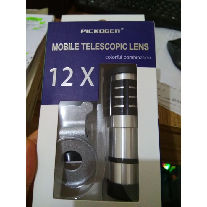 Lensa Tele Zoom 12x Original Pickogen, Lensa hp kualitas tinggi