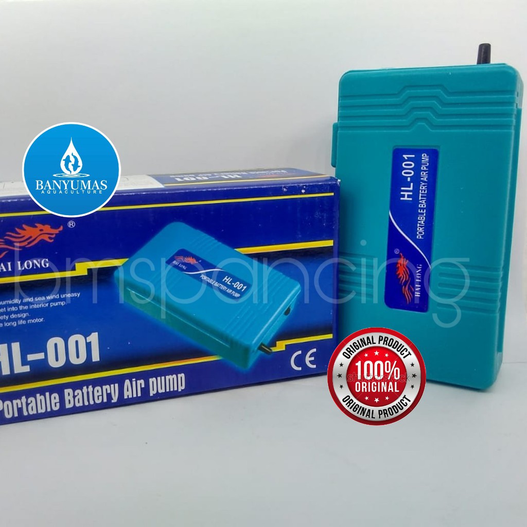 A065 Mesin Aerator Baterai Air Pump Pompa Udara Angin Ikan Hias