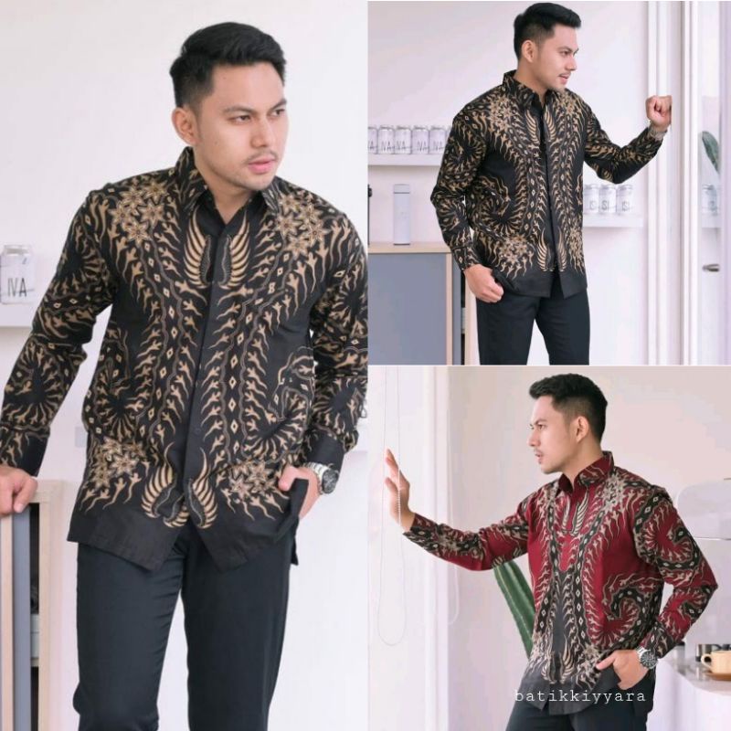 NEW ARRIVAL DISTRO BATIK PRIA BORDIR SOGAN HRB026 BATIKAF NOTOARTO BATIK IPNU-IPPNU HEM PRIA BW 246