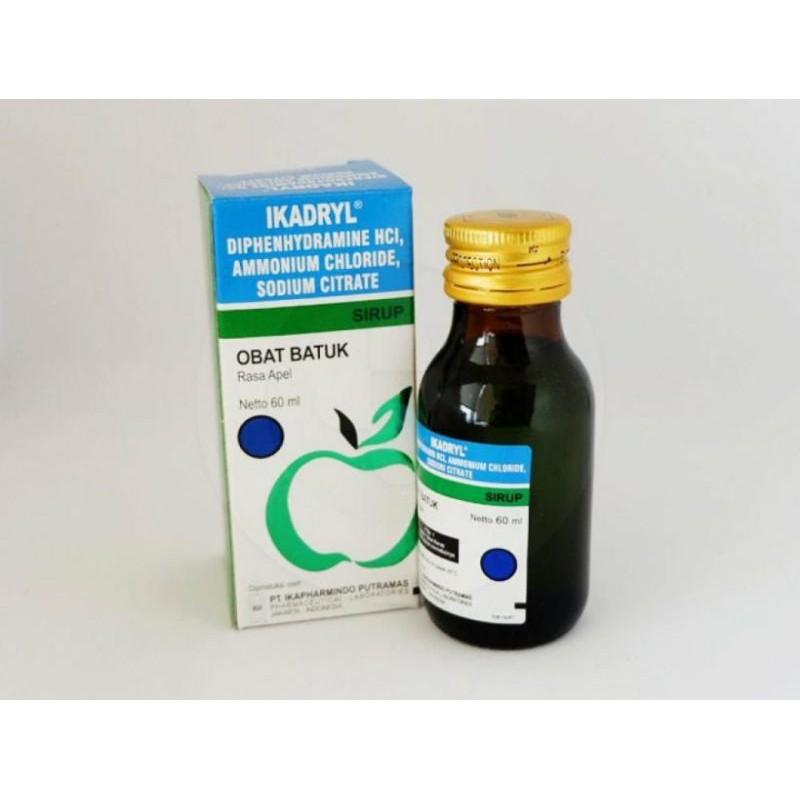 

Ikadryl sirup batuk rasa apel