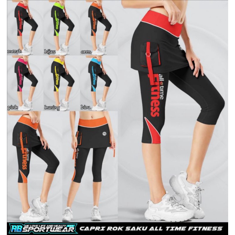 Legging Capri Rok Saku All Time Fitness AB Sportwear