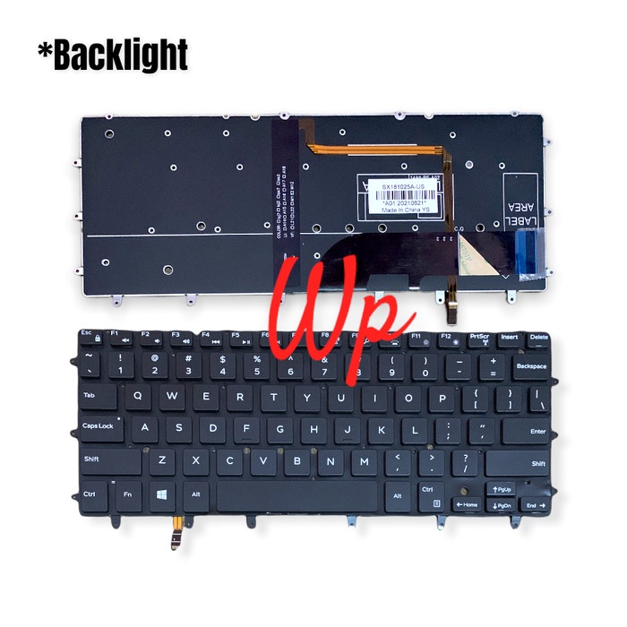 Keyboard Laptop Dell XPS 13 9343 9350 9360 Backlight