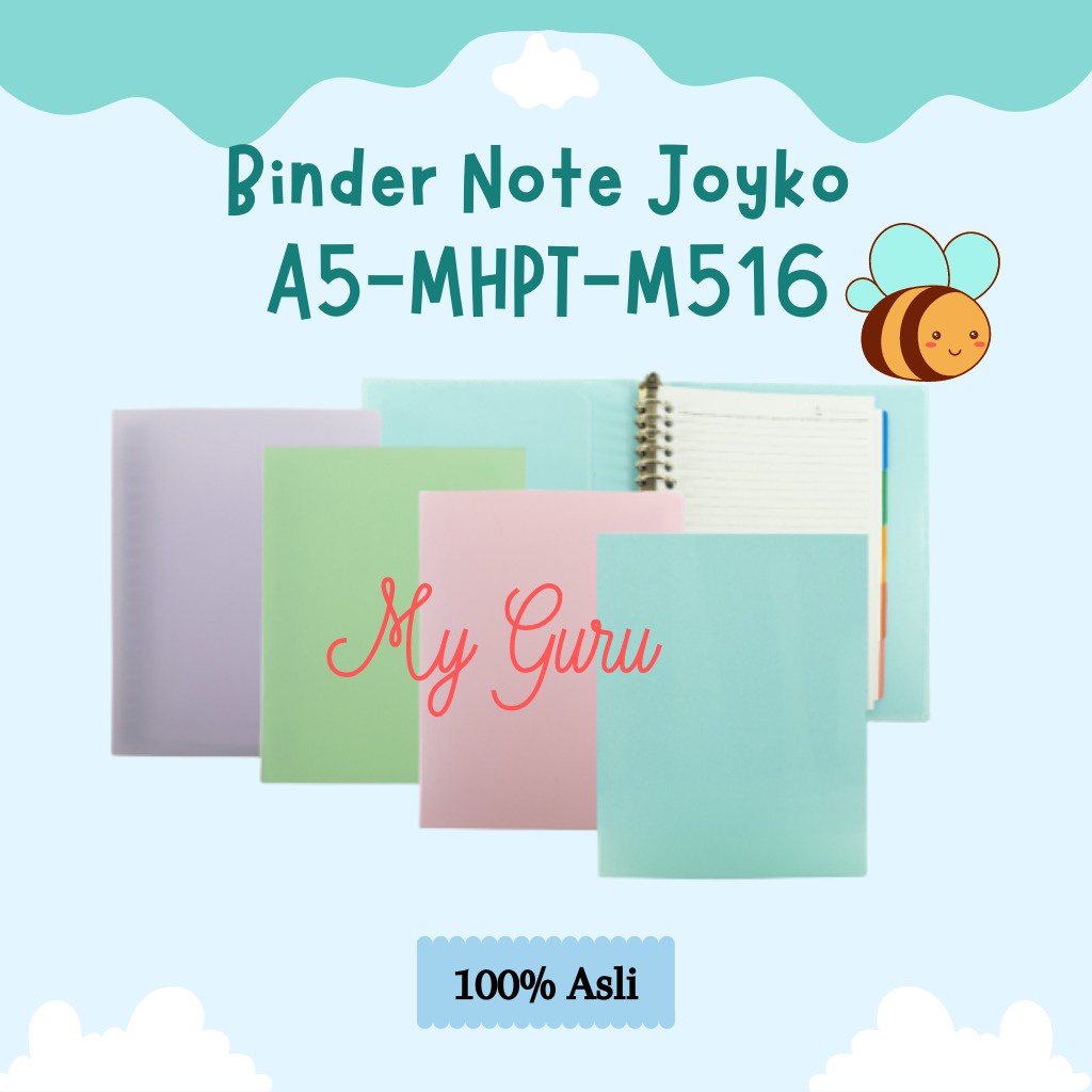 

[PCS] BINDER NOTE JOYKO COLOUR A5-MHPT-M516 / WARNA PASTEL