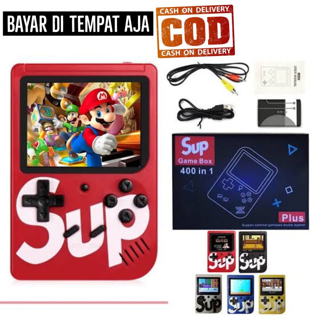 New Style Sup X Game Box 400 GAME / Gamebot Classic Mini / Game Pocket Machine / Mainan Anak Laki