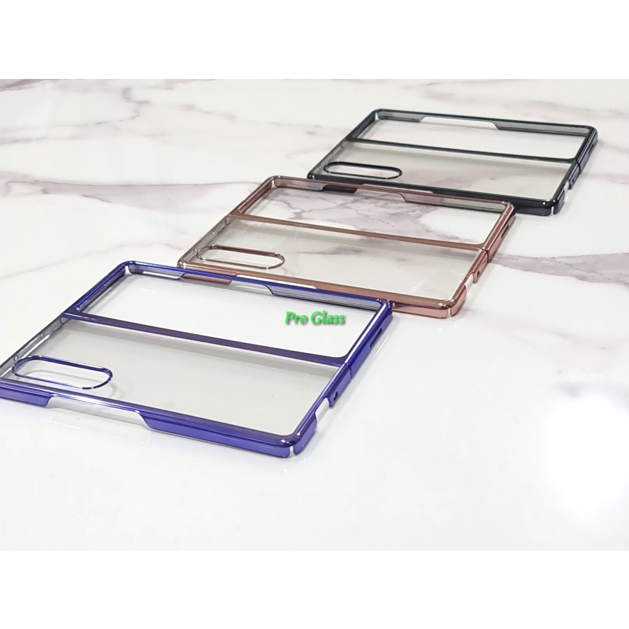 Samsung Z Flip 3 / Fold 3 Premium Clear Chrome Case HardCase Slim