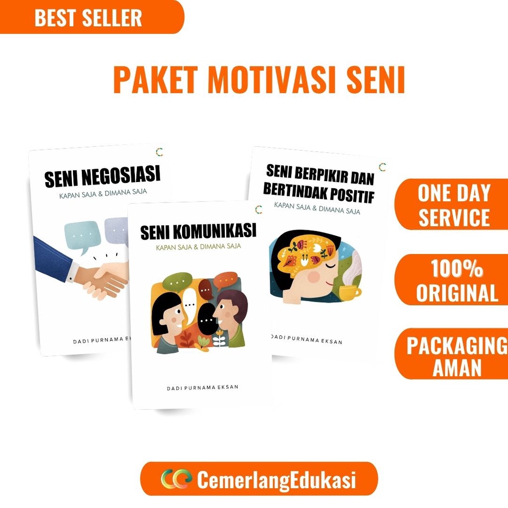 BUKU SENI / BUKU TERLARIS / SENI NEGOSIASI / SENI KOMUNIKASI / SENI BERPIKIR DAN BERTINDAK POSITIF /
