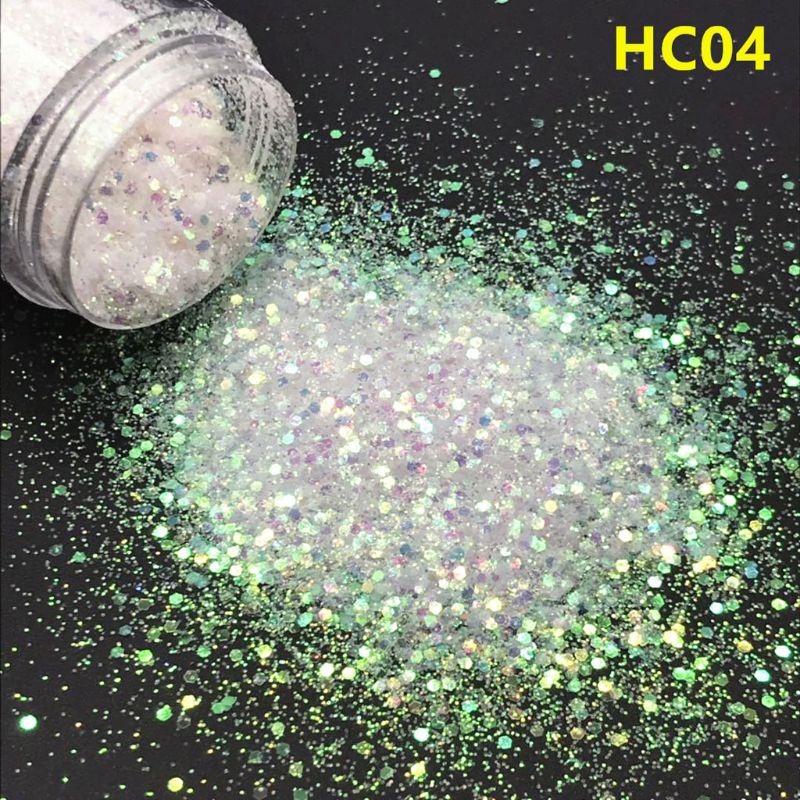 Siy Pigmen Resin Sequin Glitter Aurora 1mm 5 Warna 10ml Untuk Membuat Perhiasan