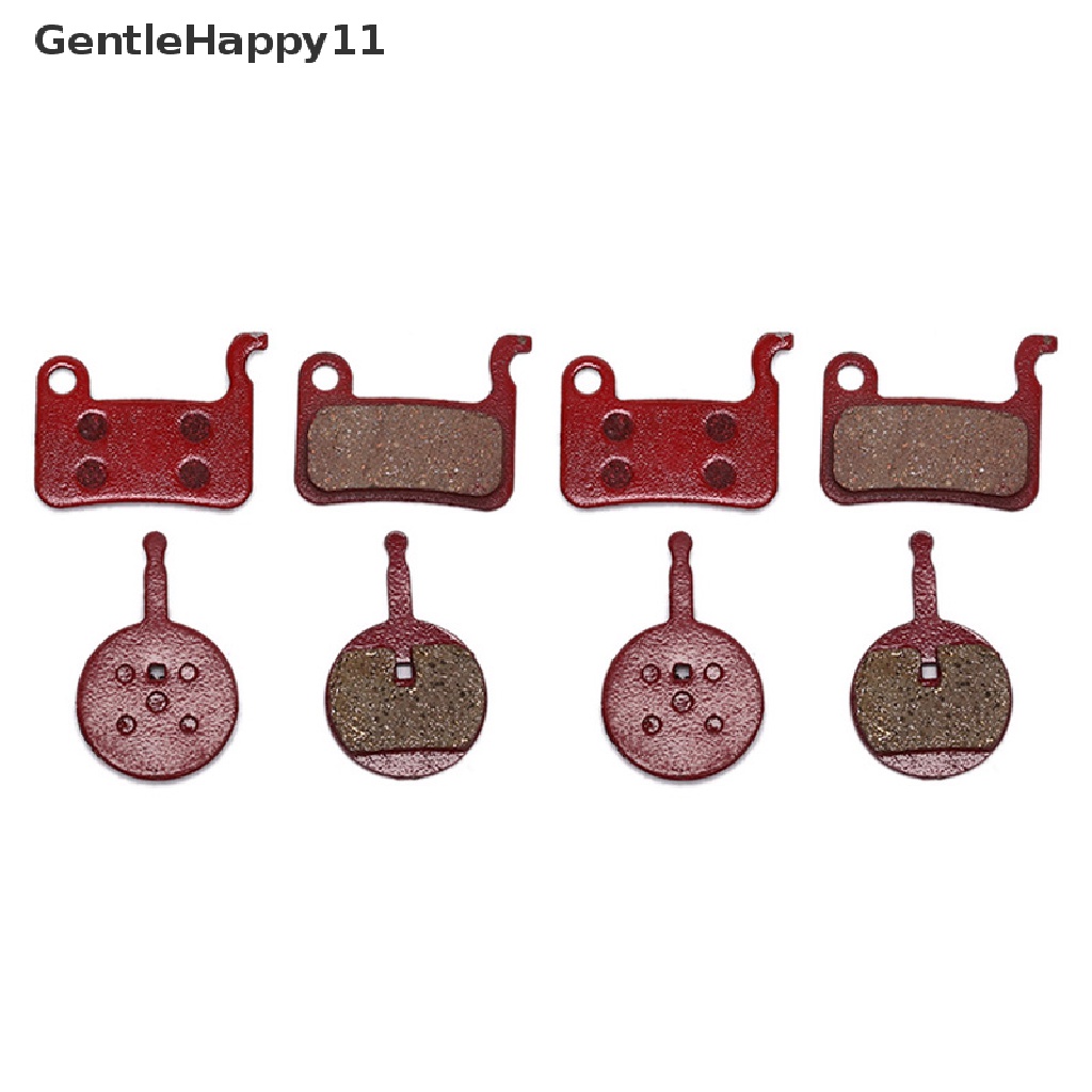 Gentlehappy 1pasang Bantalan Logam Untuk Sepeda Disc Bicycle Brake Bike Semi metallic Resin Brake Pad